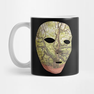 Tree outline mask Mug